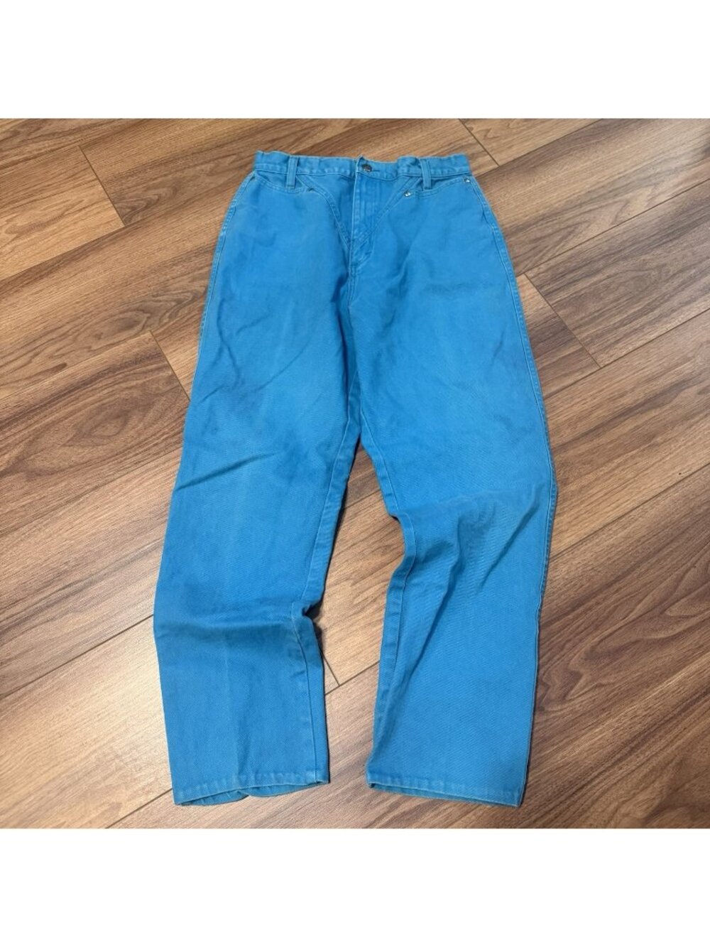 Vintage Ozark Mountain Jeans Company Womens Blue Western 15/16 Bareback